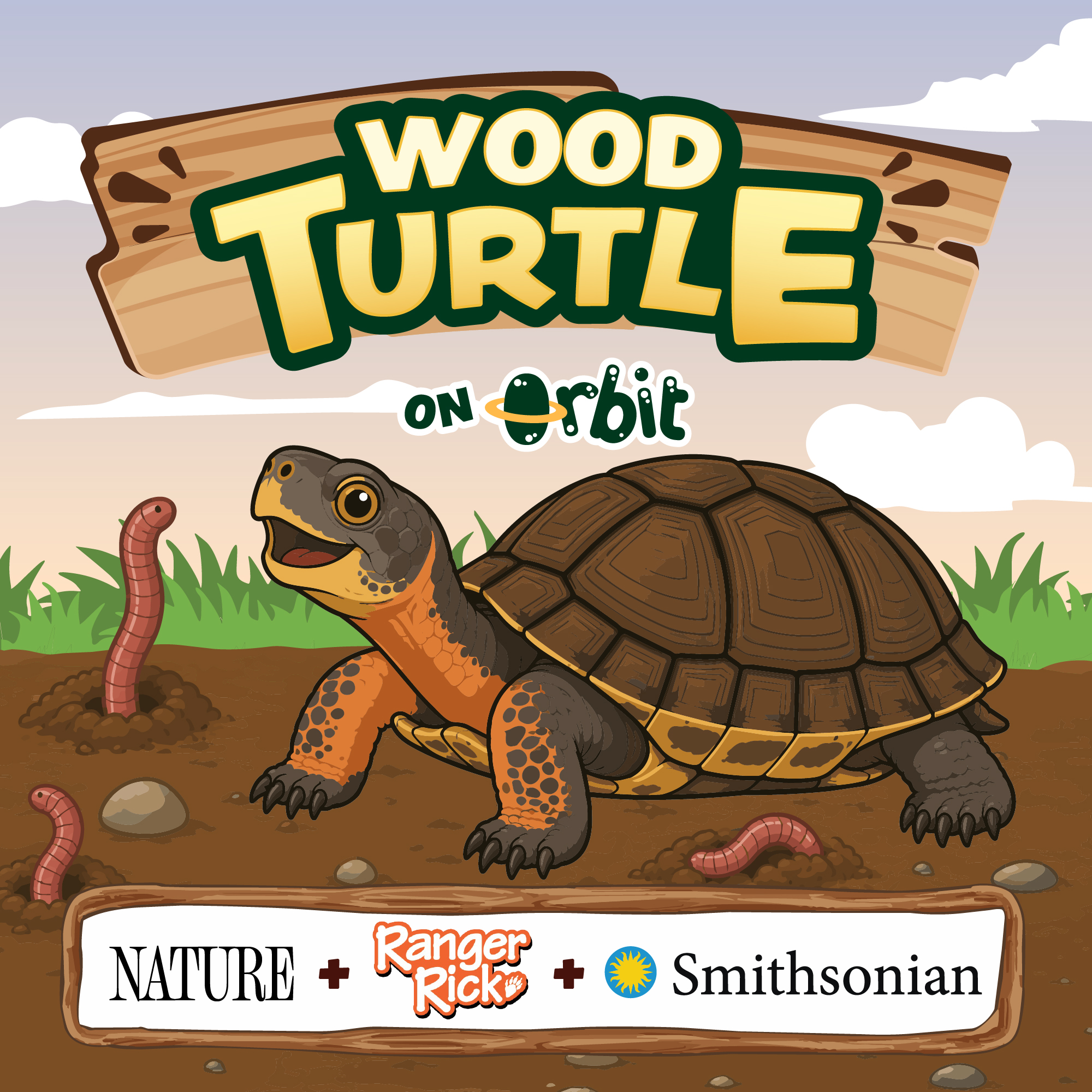 The turtle that dances for worms!