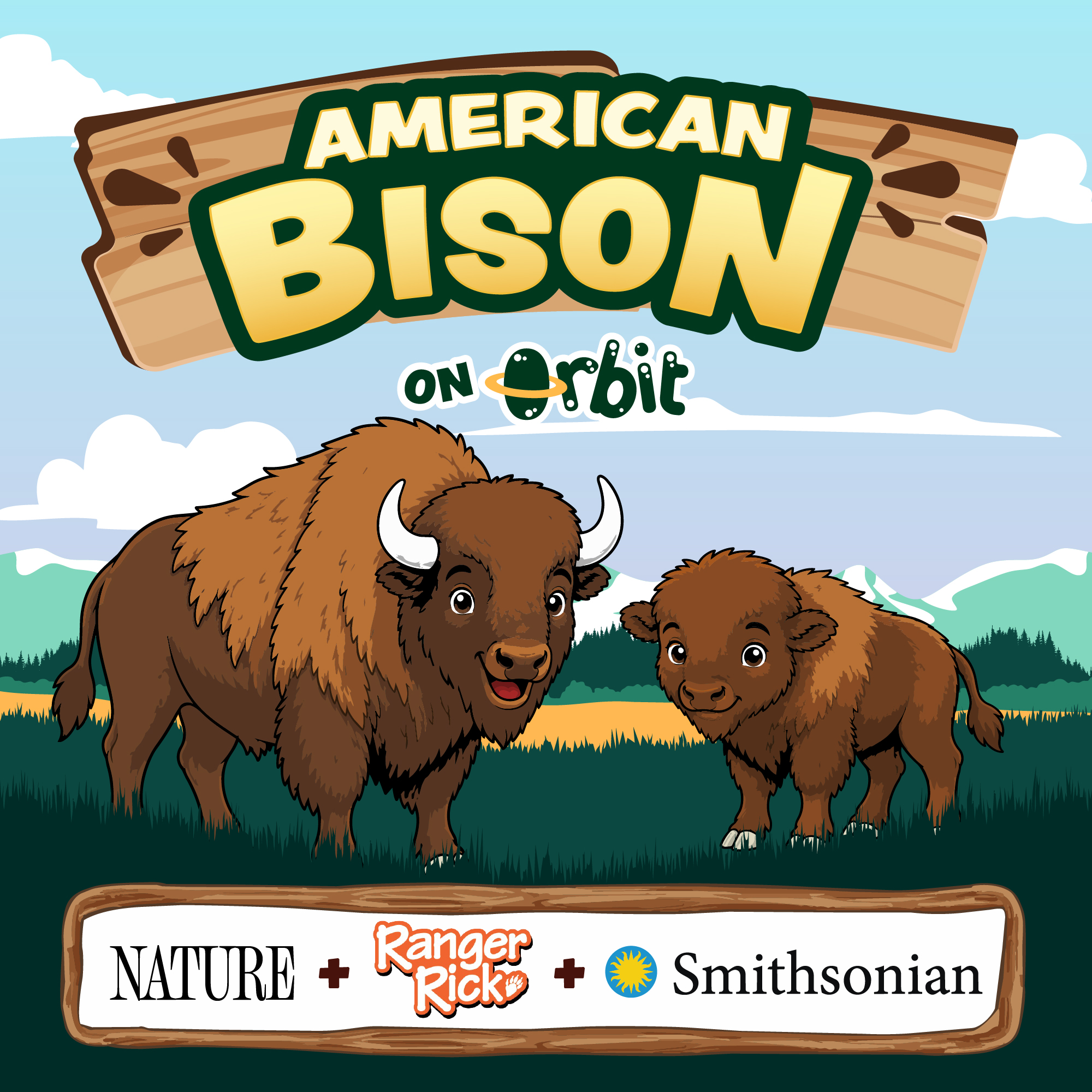 Wild Critters USA episode artwork featuring an American bison